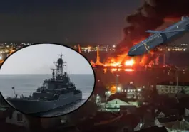 Lovitură grea pentru flota rusă a Mării Negre! Nava „Novocerkask” distrusă în atacul cu rachete al Ucrainei