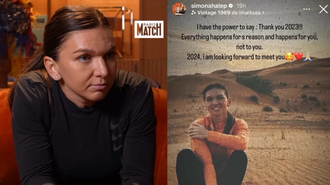 Mesajul transmis de Simona Halep în ajunul Anului Nou 2024