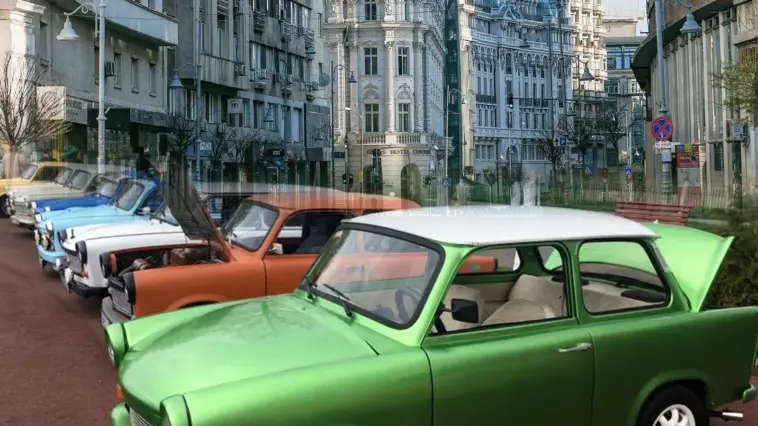 Descoperă eleganța retro a Bucureștiului! Trabant decapotabil, vedeta pe străzile Capitalei