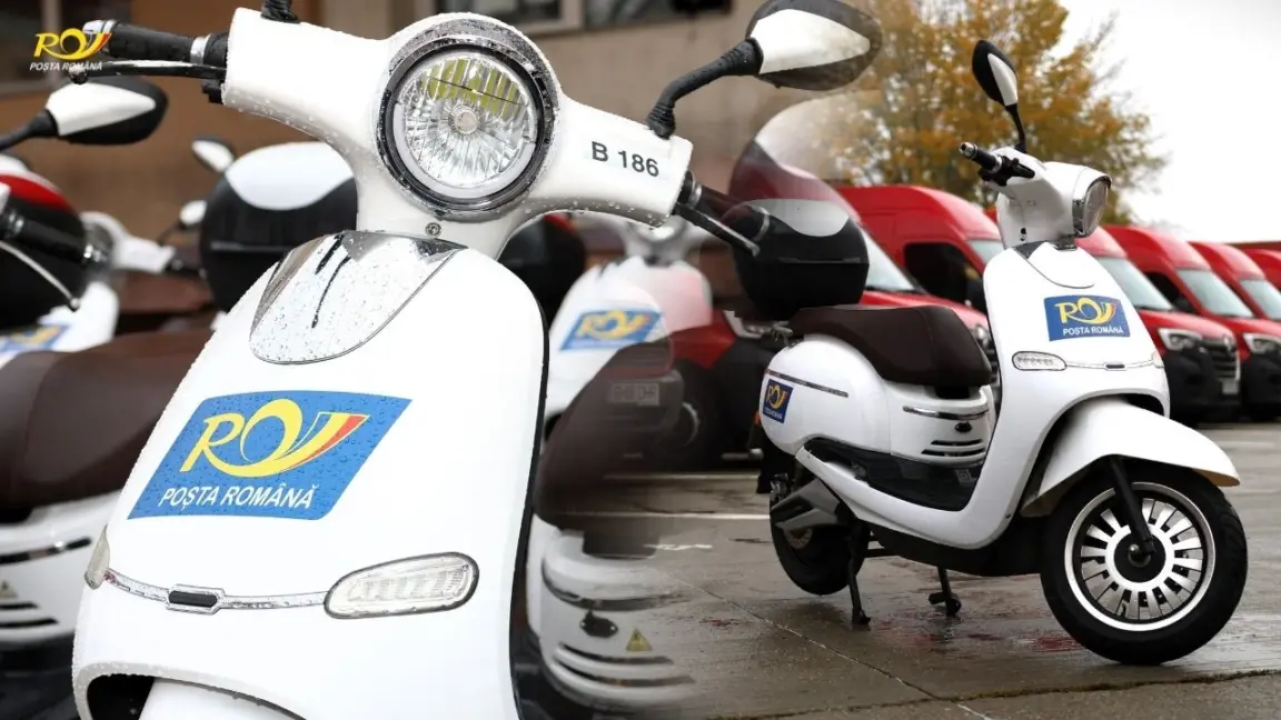 Poșta Română accelerează spre viitor! Motoscutere electrice pentru livrări mai rapide