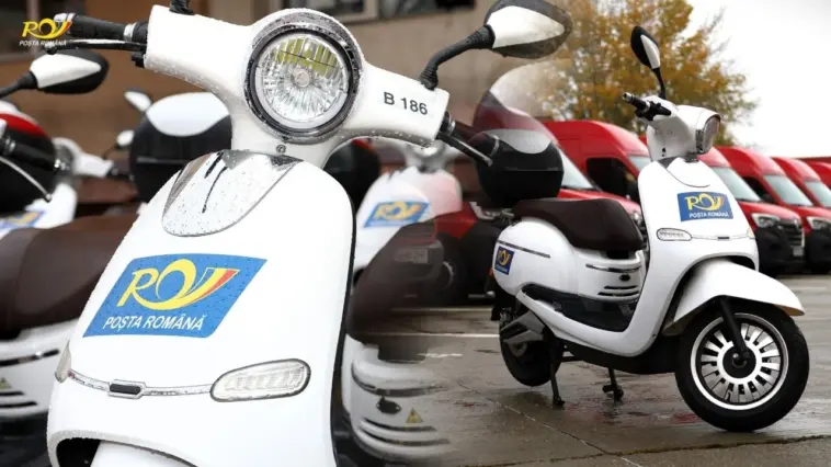 Poșta Română accelerează spre viitor! Motoscutere electrice pentru livrări mai rapide