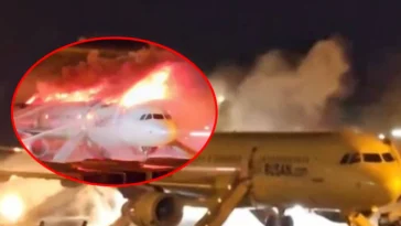 Incendiu de groază pe un Airbus A321! Evacuare spectaculoasă la Aeroportul Gimhae