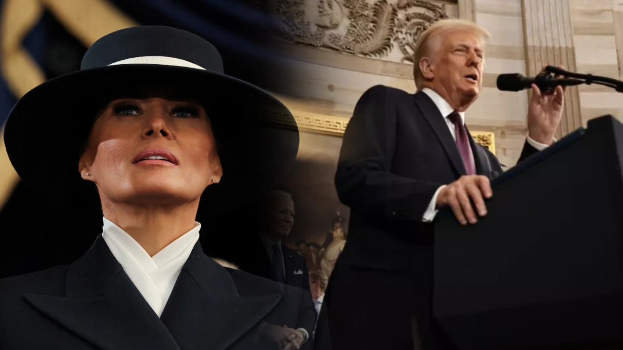 Melania Trump uimește la ceremonia de învestire: Eleganță, pălărie și o declaratie de stil unică