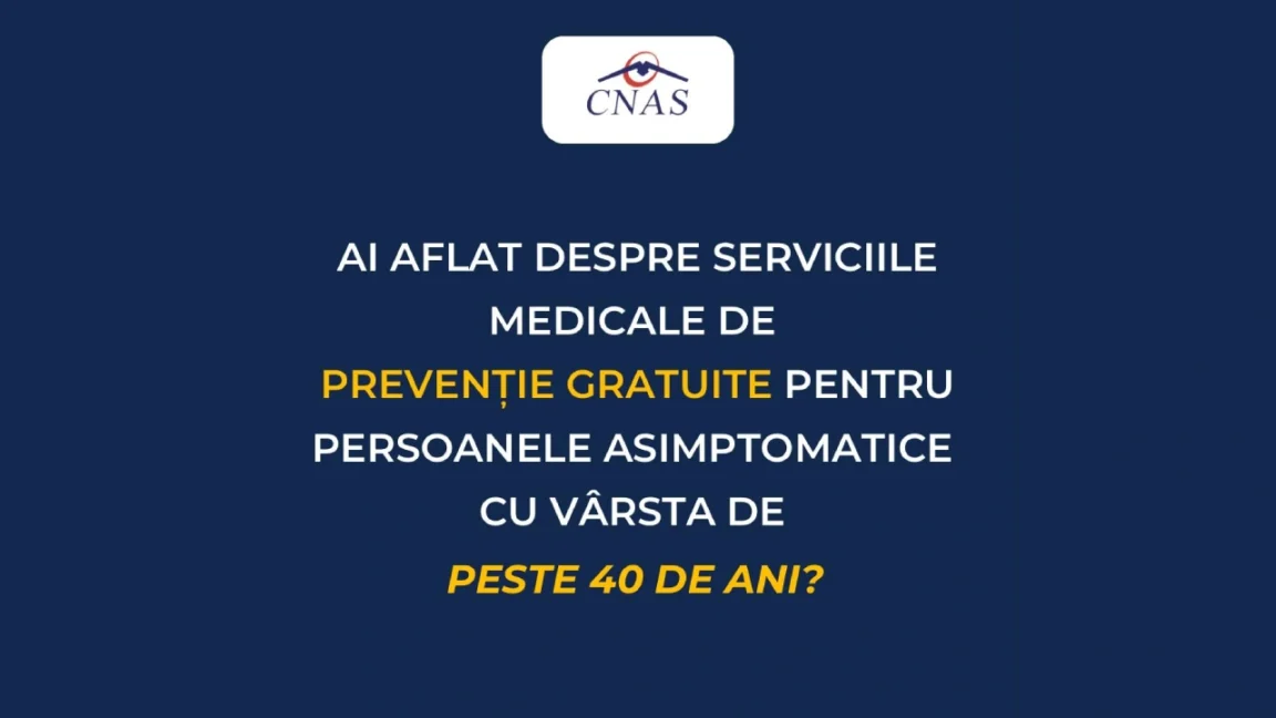 Vești bune pentru românii peste 40 de ani! Consultații și analize Gratuite